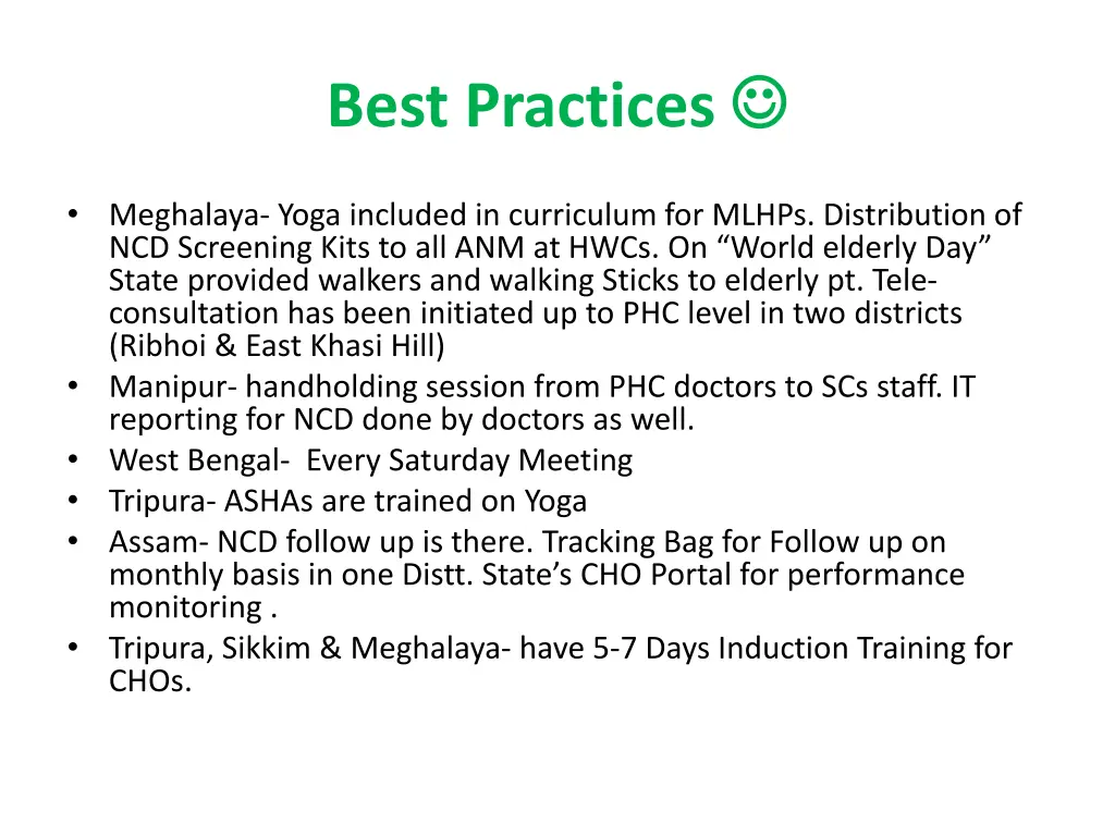 best practices