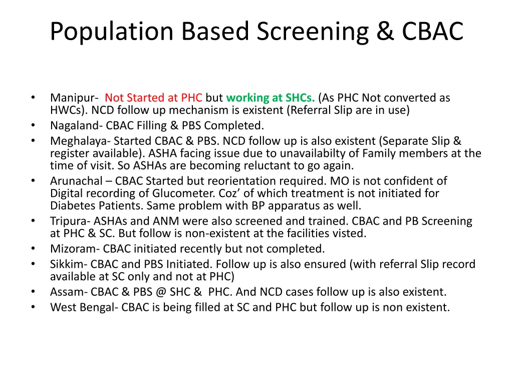 population based screening cbac