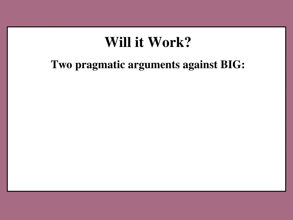 will it work