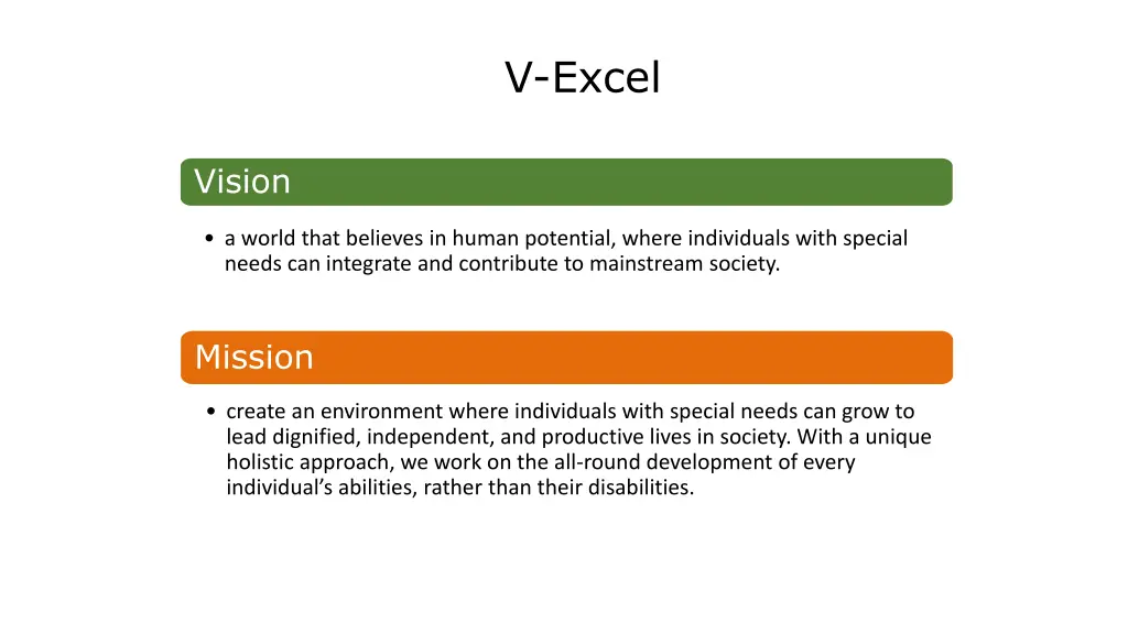 v excel