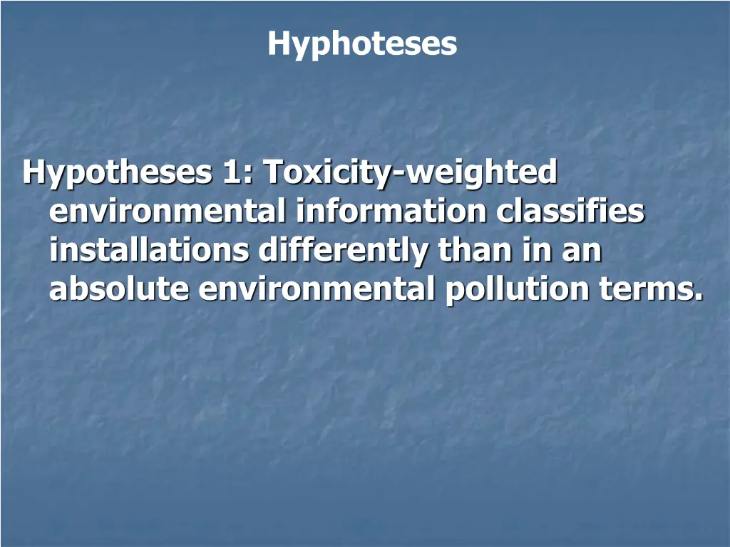 hyphoteses