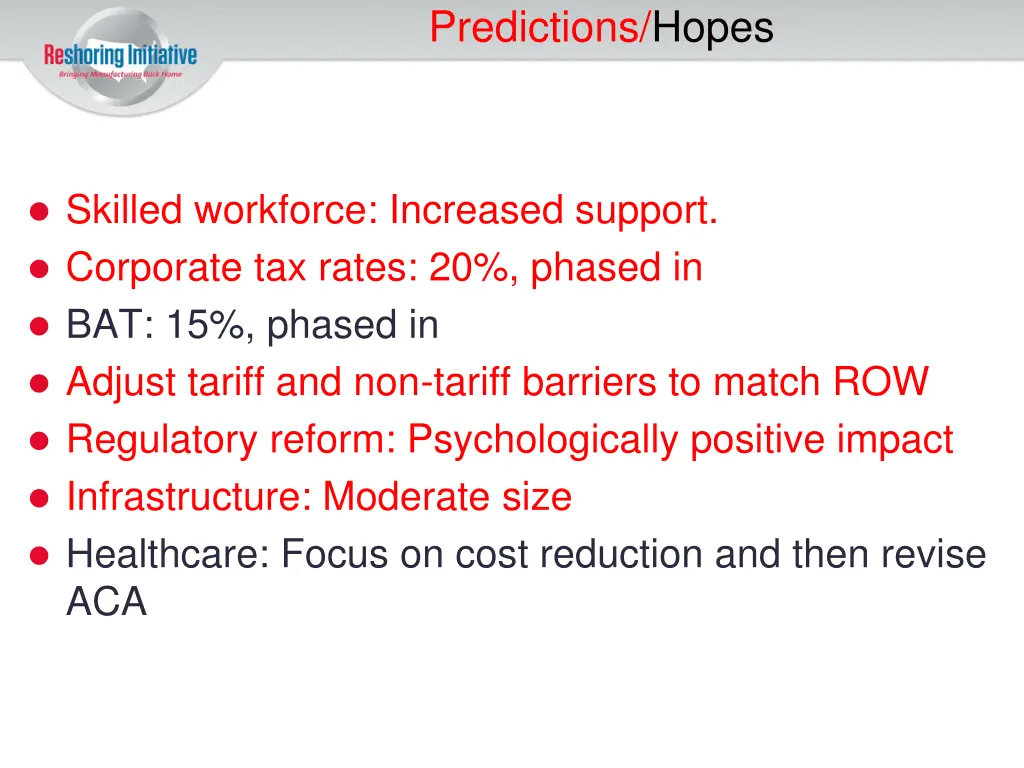 predictions hopes