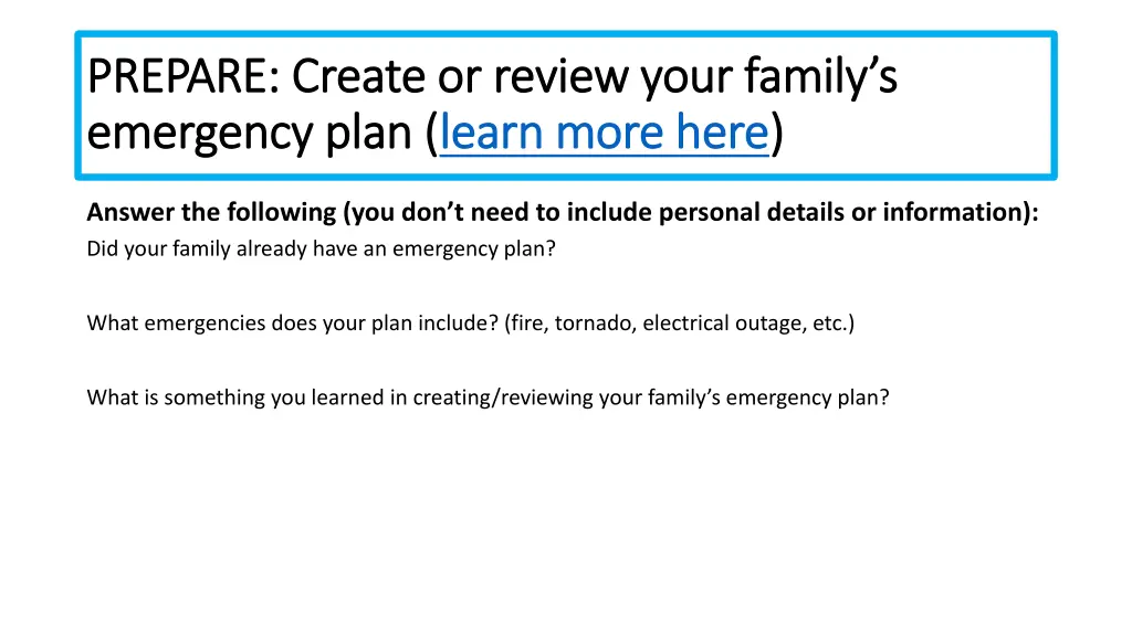 prepare create or review your family s prepare