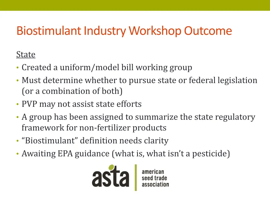 biostimulantindustry workshop outcome 2