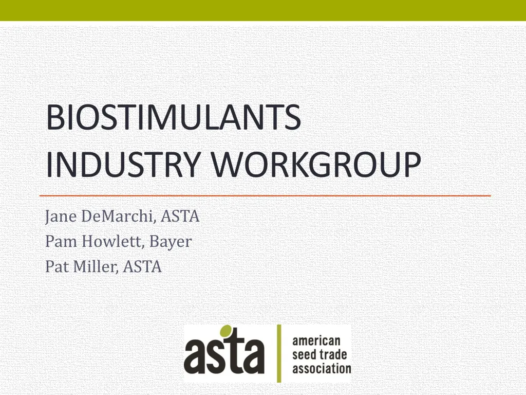 biostimulants industry workgroup