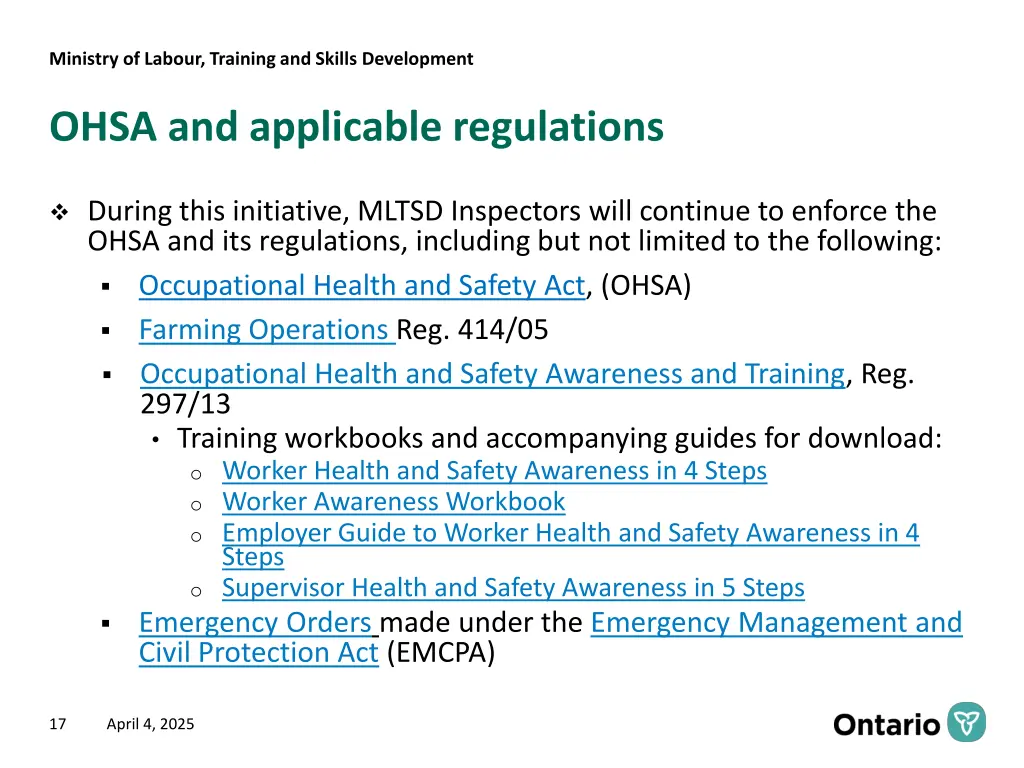 ministry of labour training and skills development 15