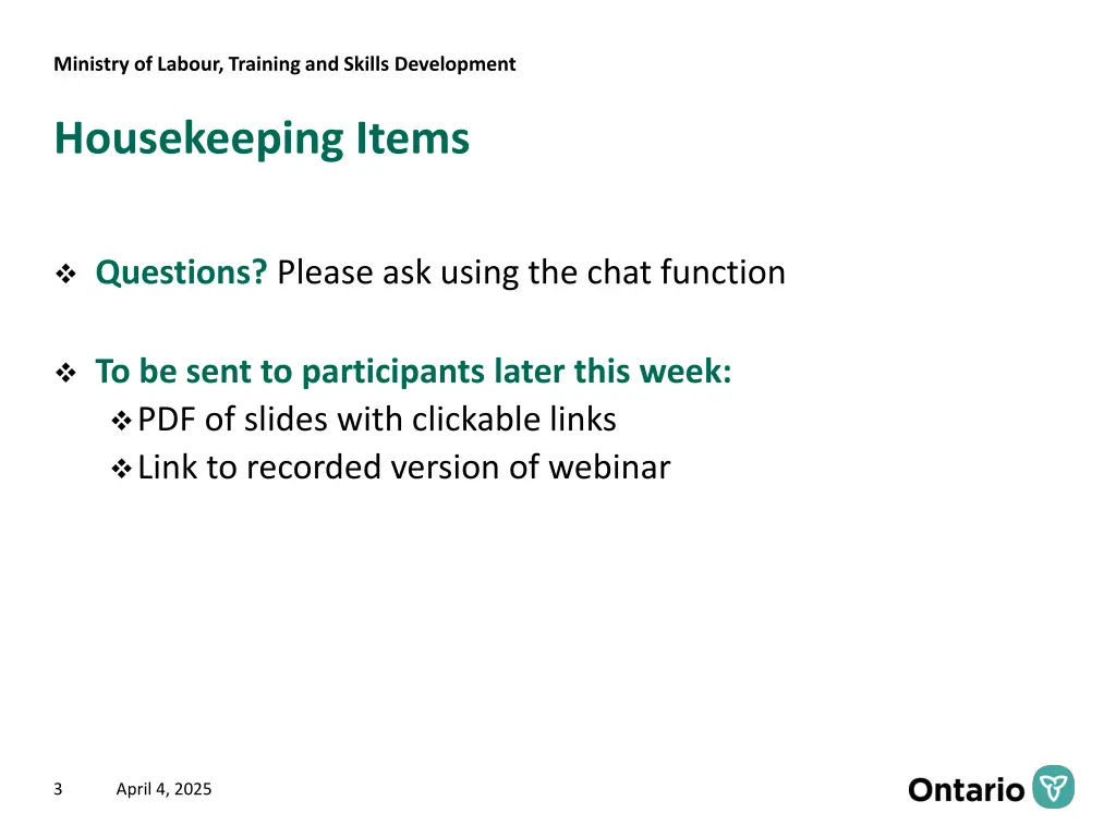 ministry of labour training and skills development 2