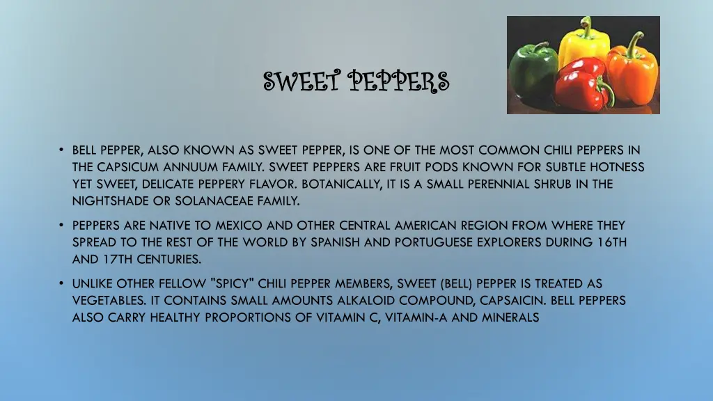 sweet peppers sweet peppers