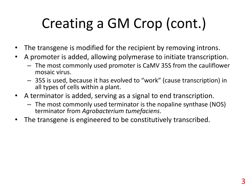 creating a gm crop cont