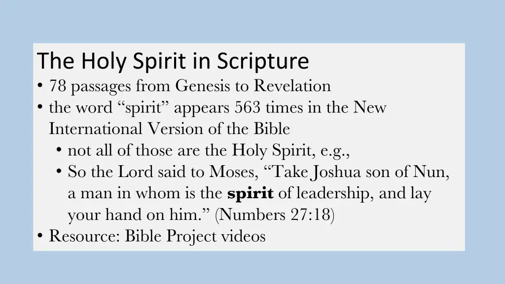 the holy spirit in scripture 78 passages from