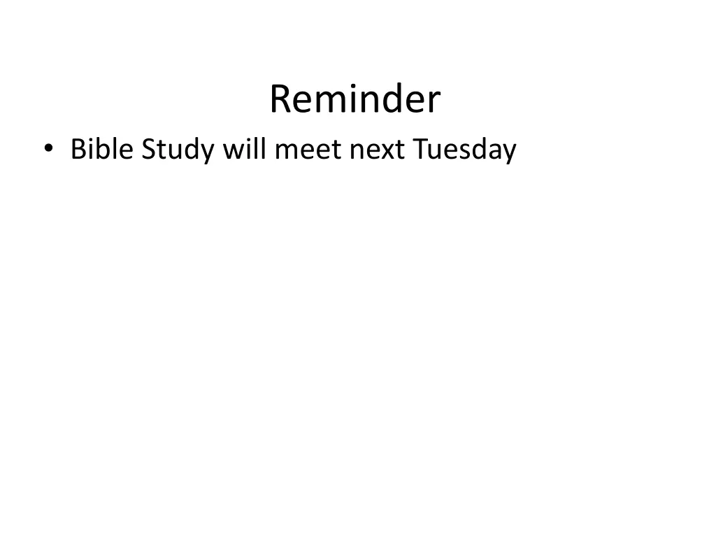 reminder