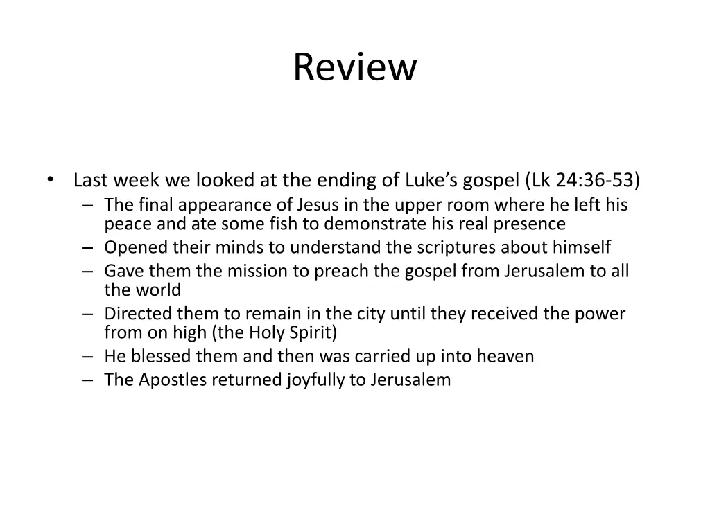 review