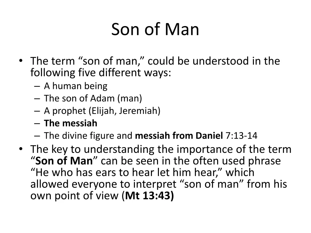 son of man