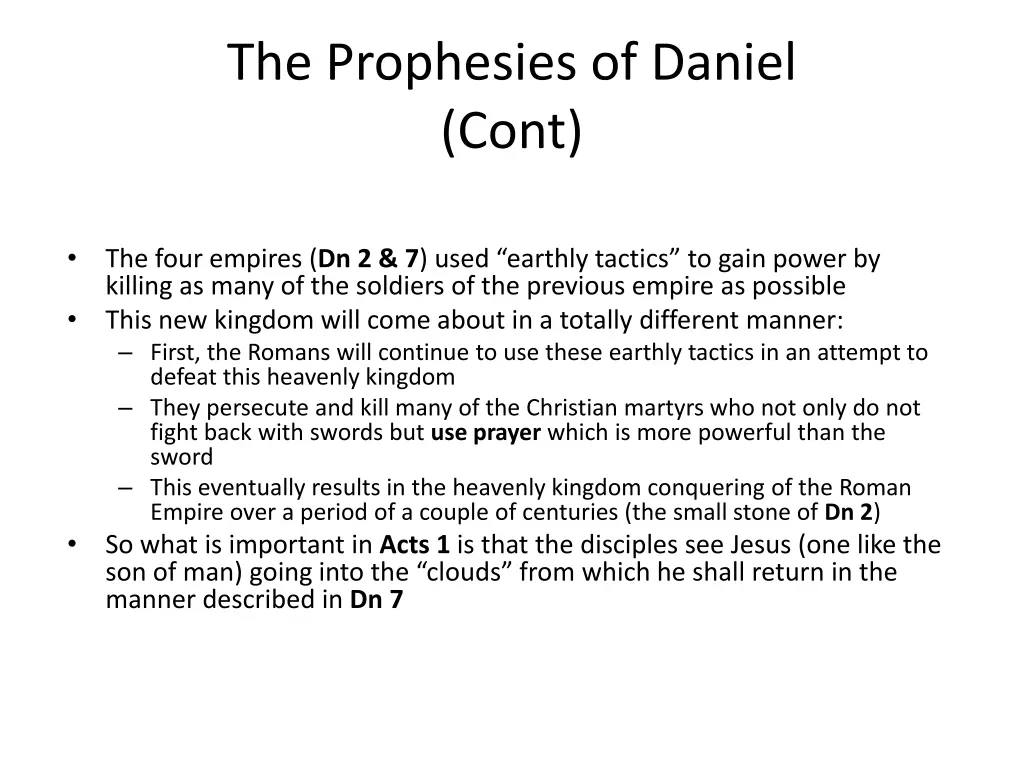 the prophesies of daniel cont 2