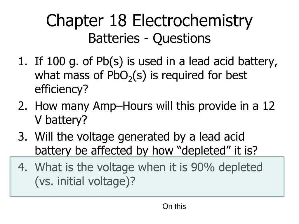 chapter 18 electrochemistry batteries questions
