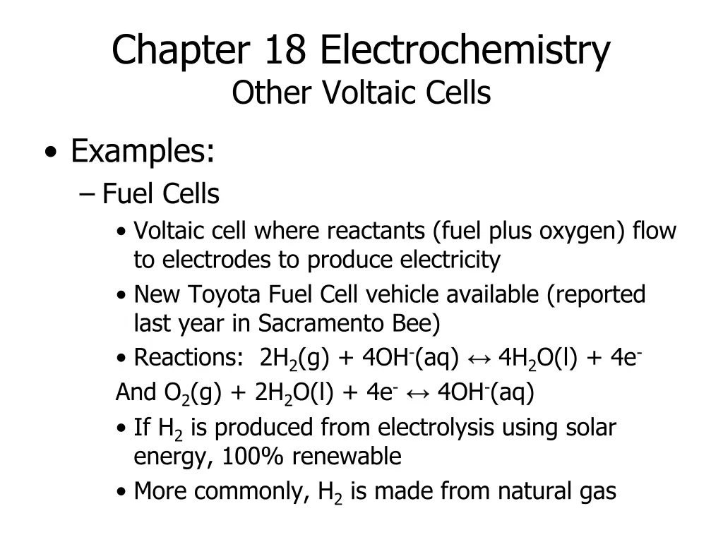 chapter 18 electrochemistry other voltaic cells