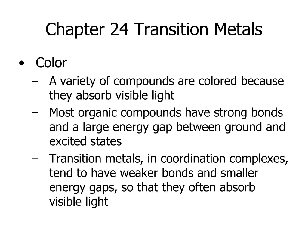 chapter 24 transition metals 1