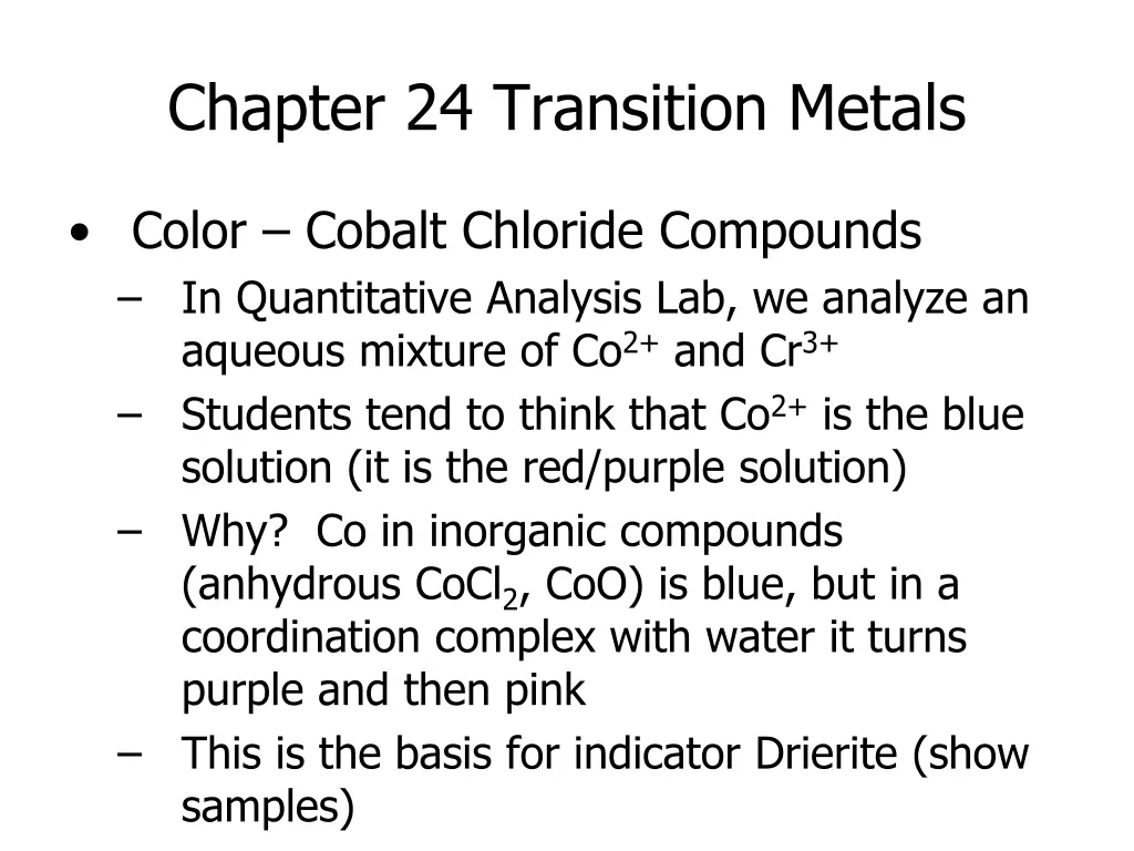 chapter 24 transition metals 2
