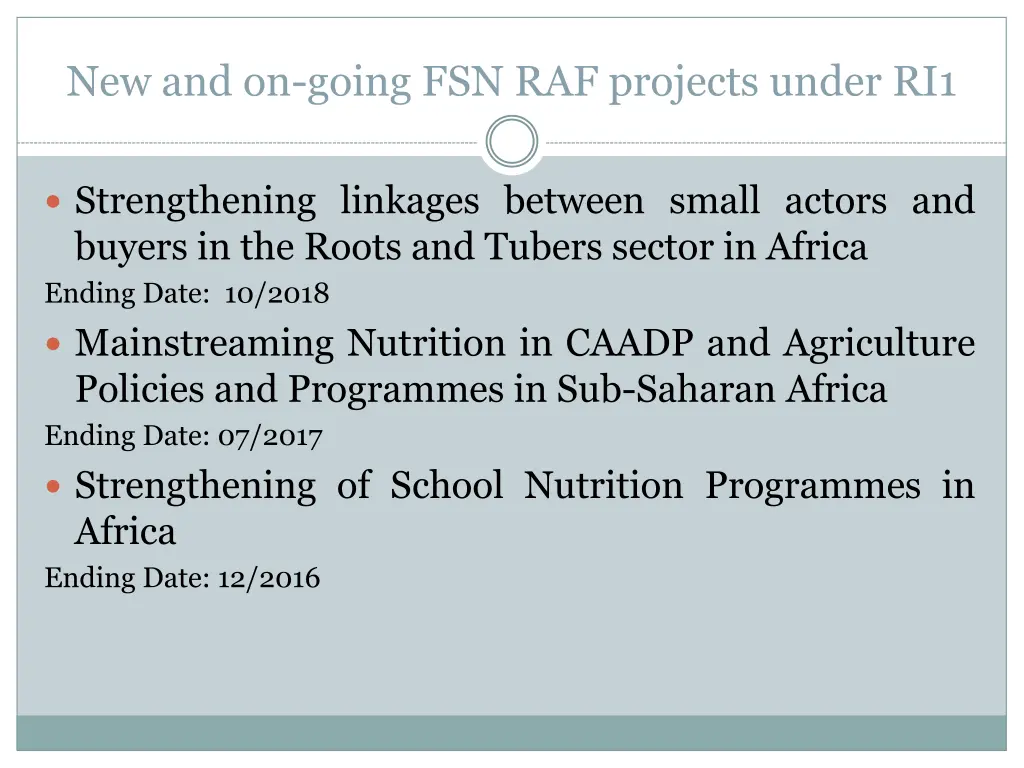 new and on going fsn raf projects under ri1