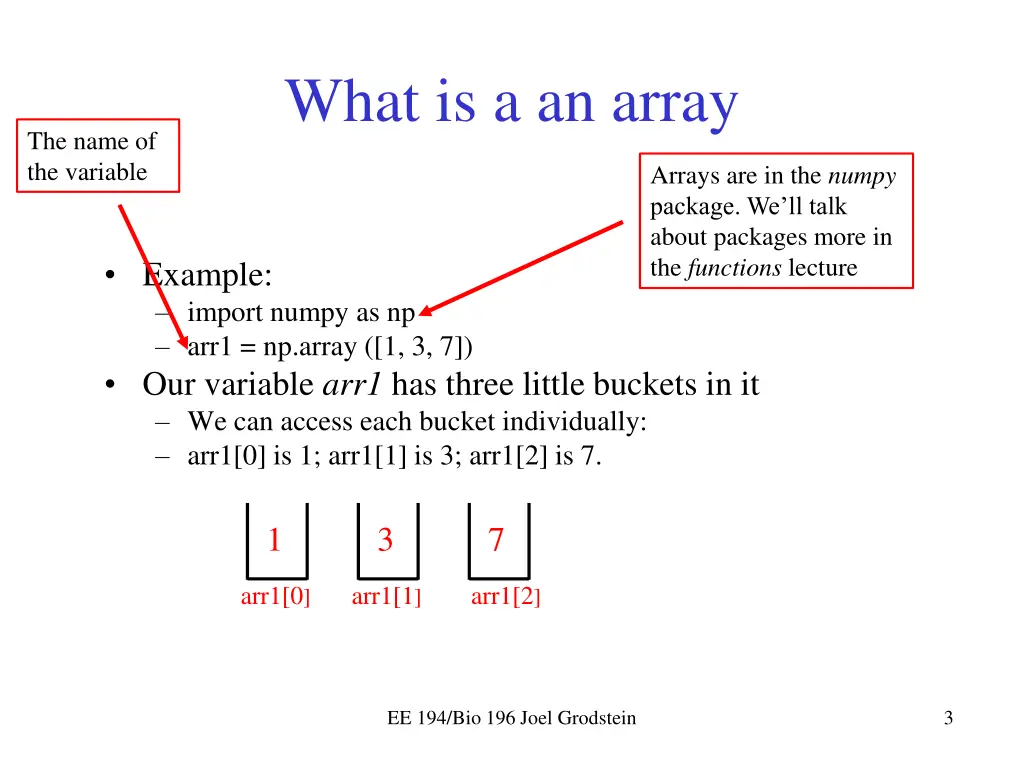 what is a an array 1
