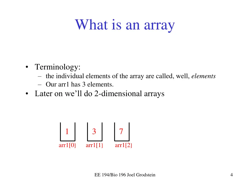 what is an array