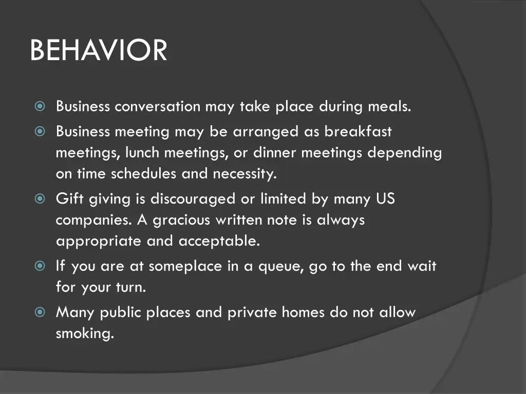behavior