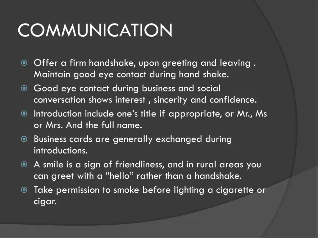 communication
