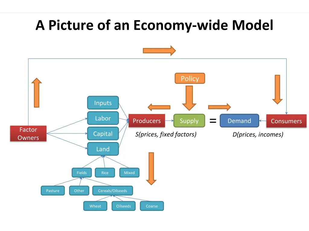 a picture of an economy wide model
