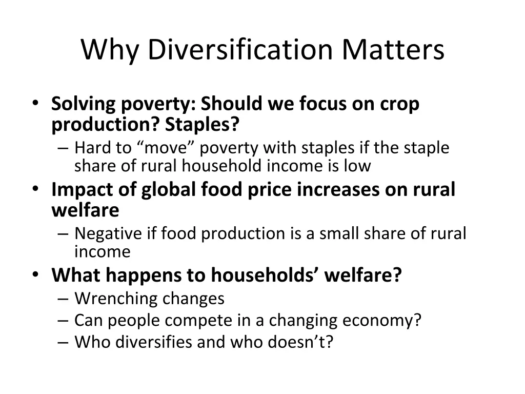 why diversification matters