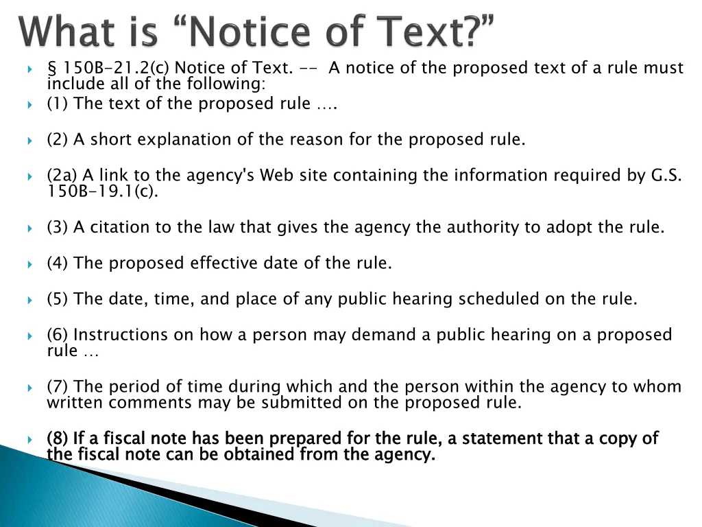150b 21 2 c notice of text a notice