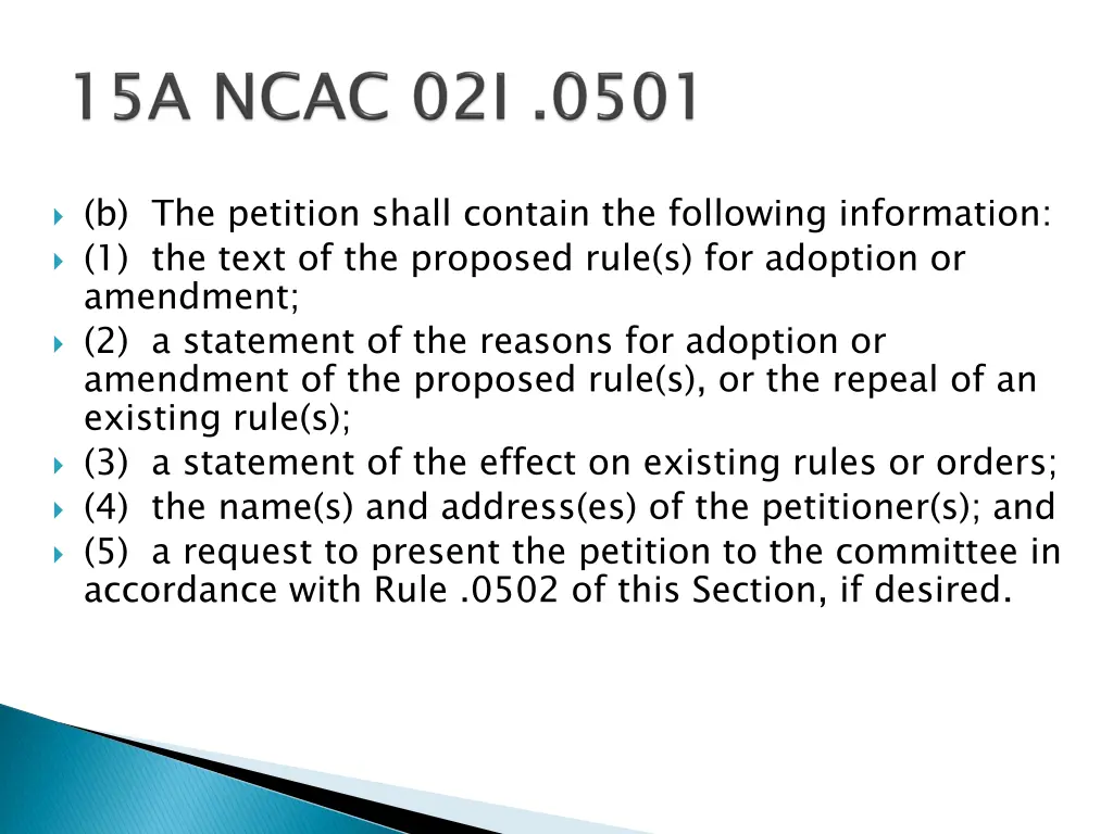 b the petition shall contain the following