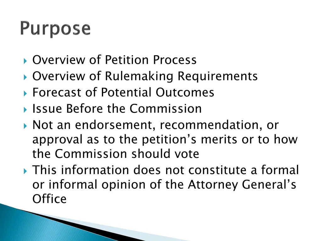overview of petition process overview
