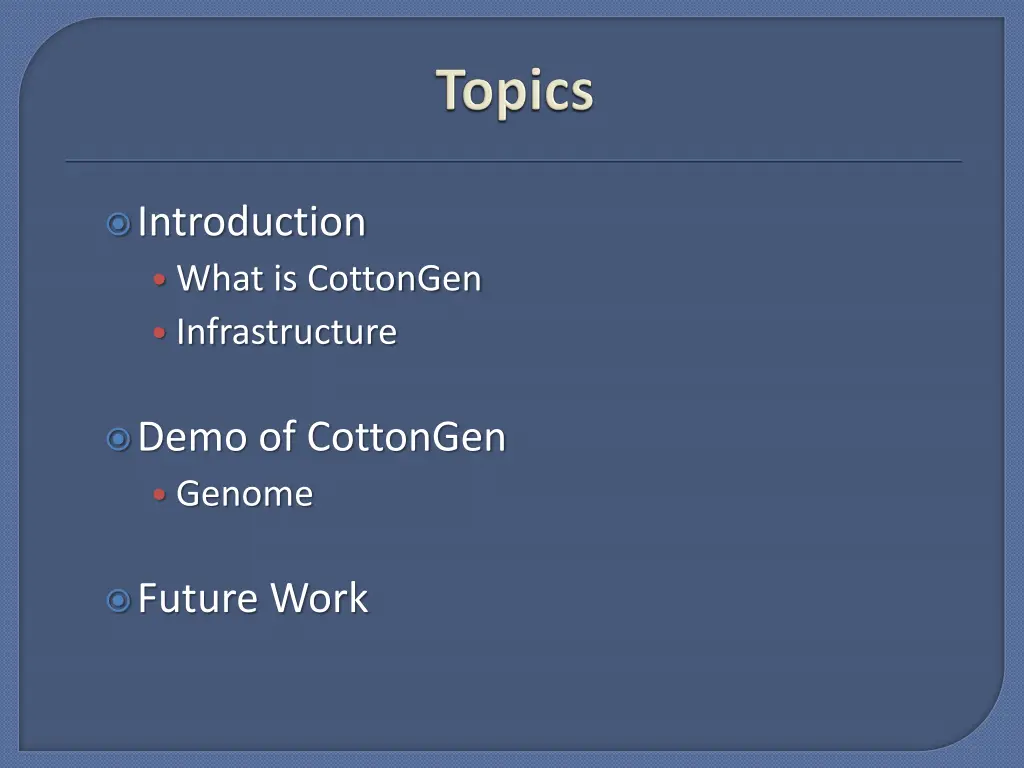 introduction what is cottongen infrastructure