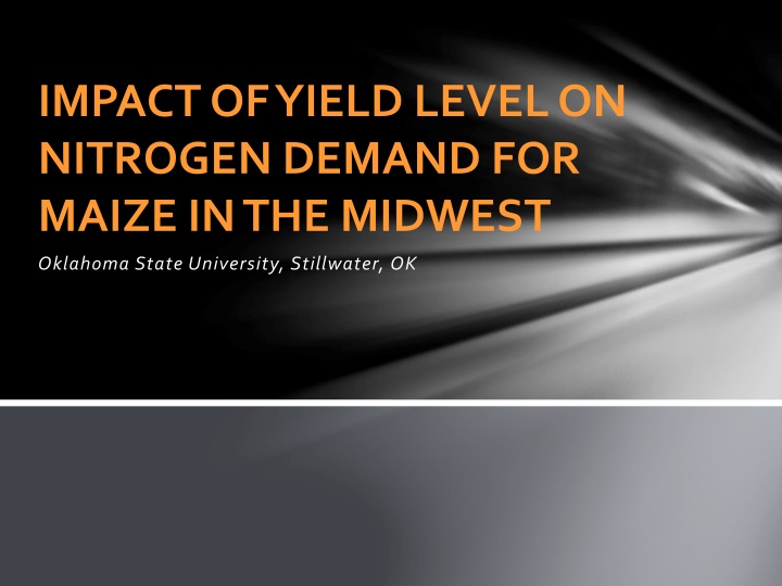 impact of yield level on nitrogen demand