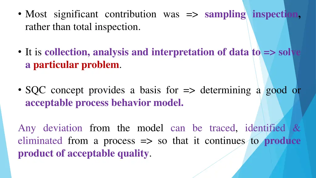 most significant contribution was sampling