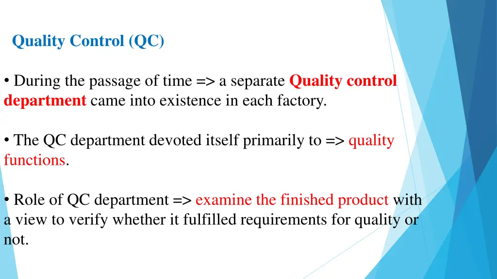 quality control qc