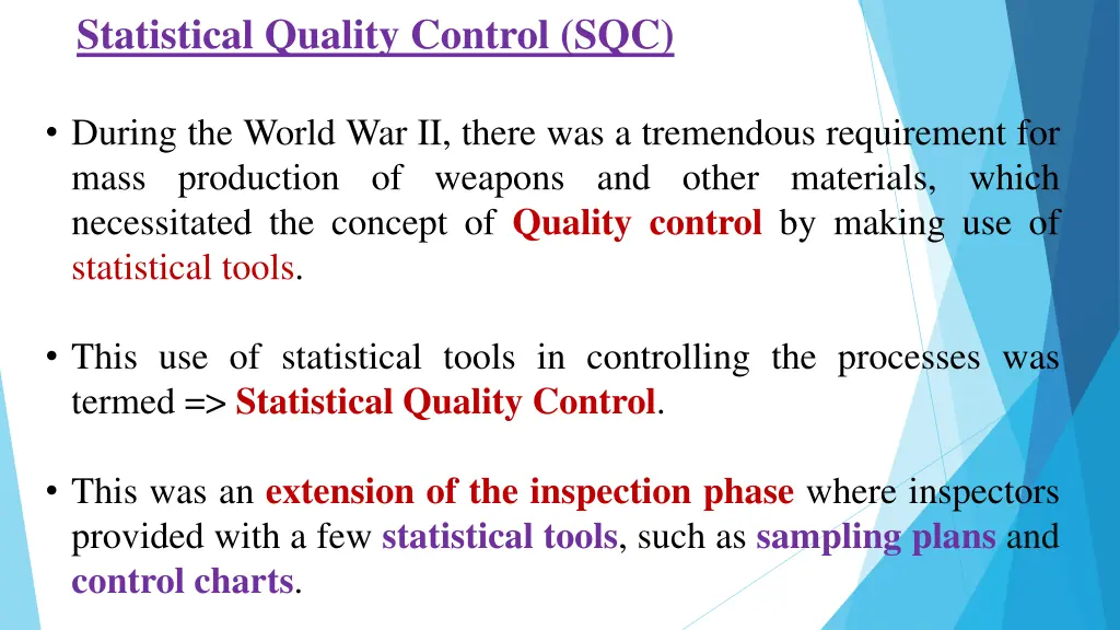 statistical quality control sqc