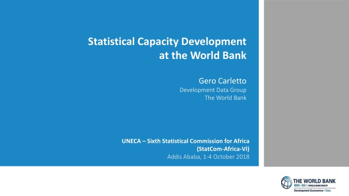 statistical capacity development at the world bank