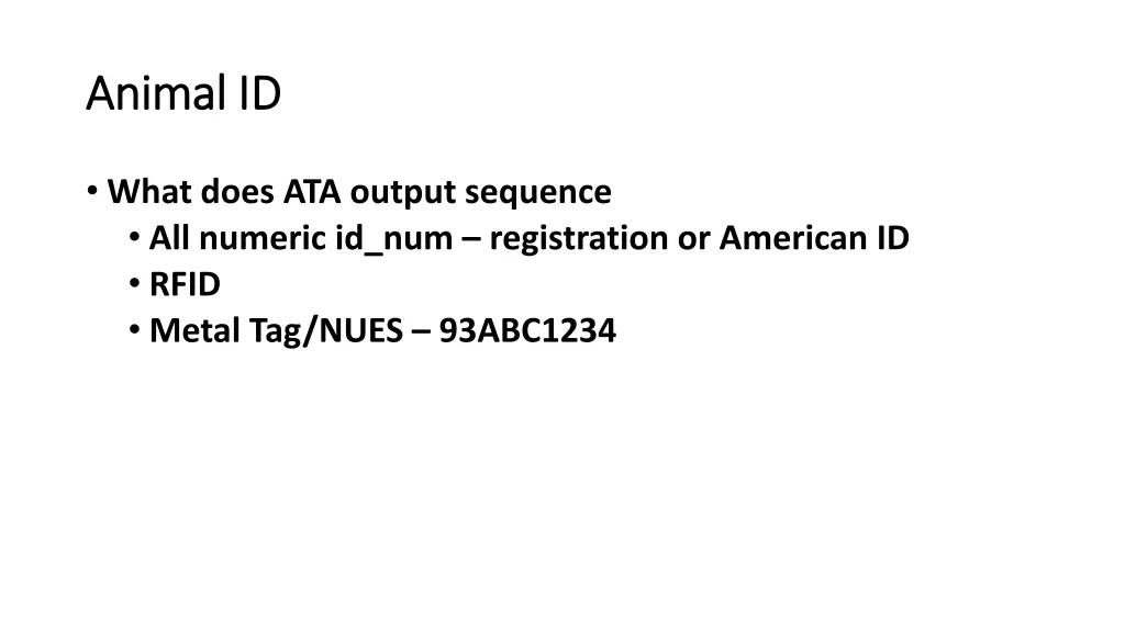 animal id animal id 6