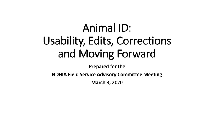 animal id animal id