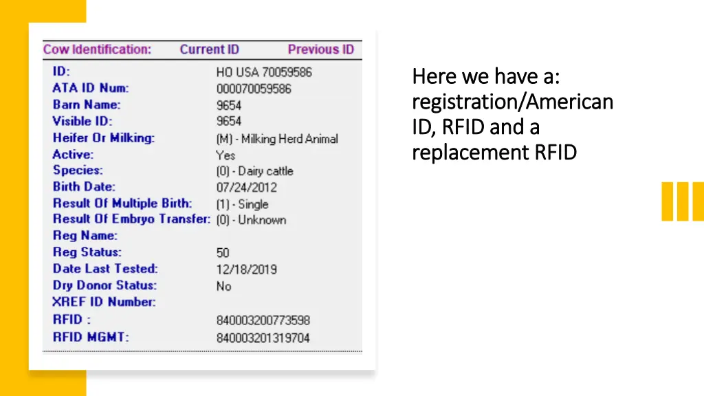 here we have a here we have a registration