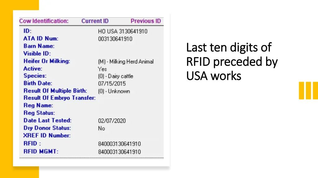 last ten digits of last ten digits of rfid