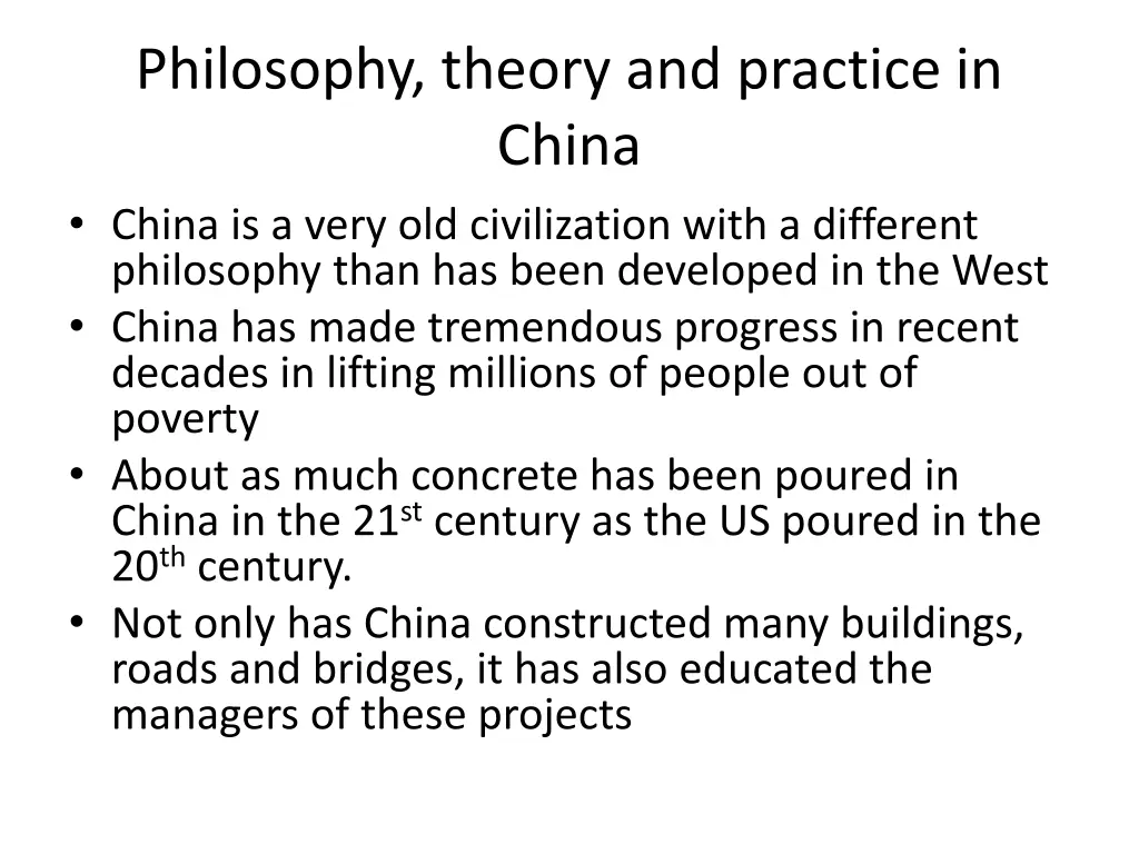 philosophy theory and practice in china china