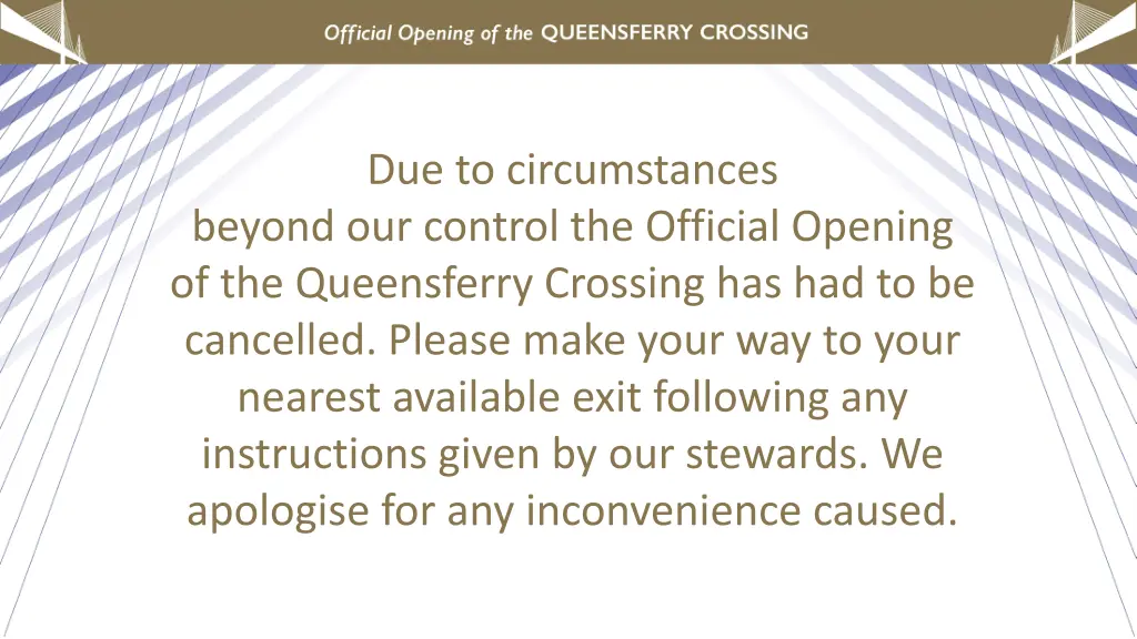 due to circumstances beyond our control