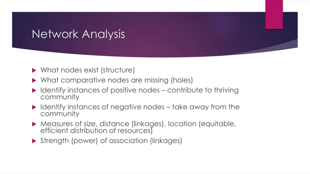 network analysis