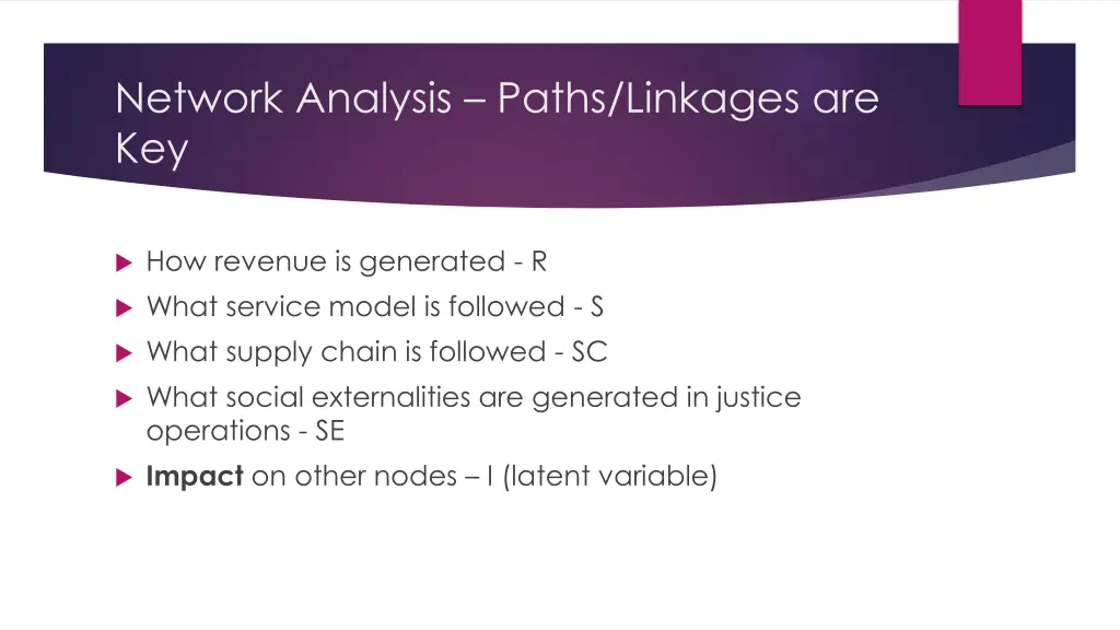 network analysis paths linkages are key