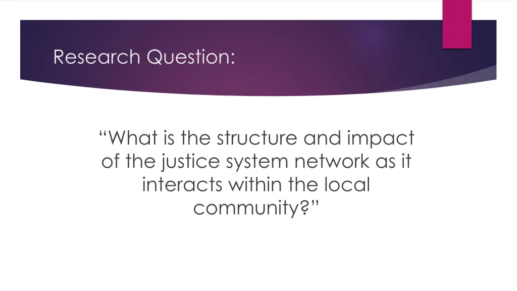 research question