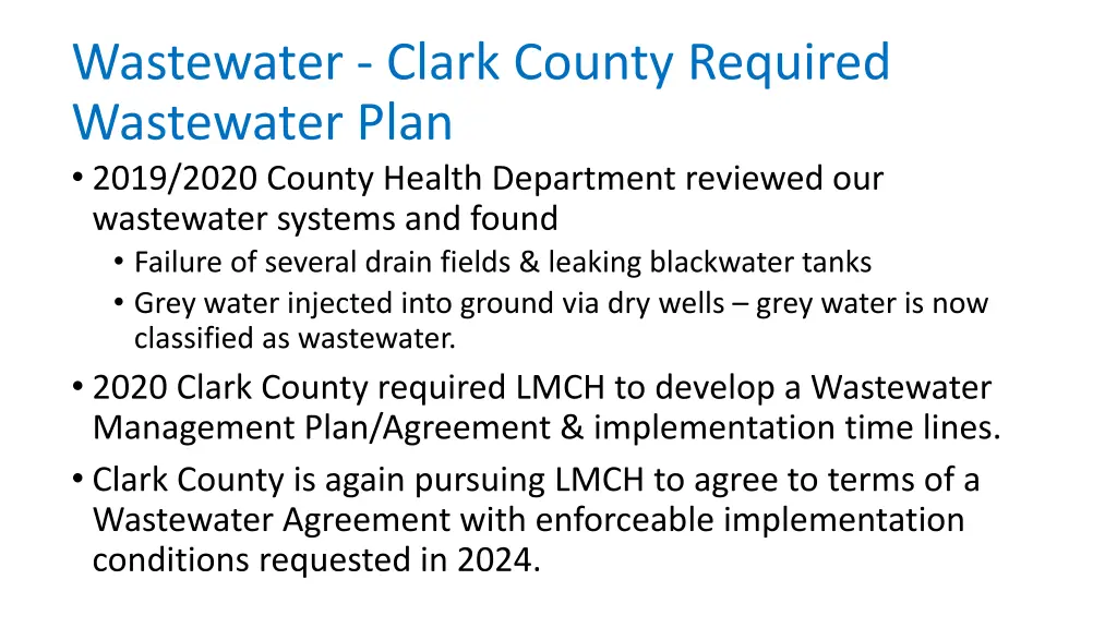 wastewater clark county required wastewater plan