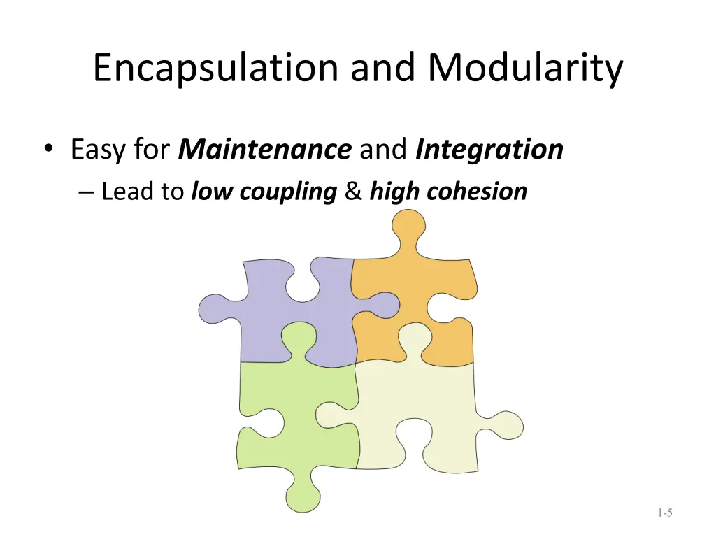 encapsulation and modularity