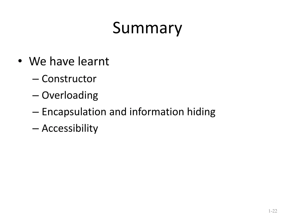summary